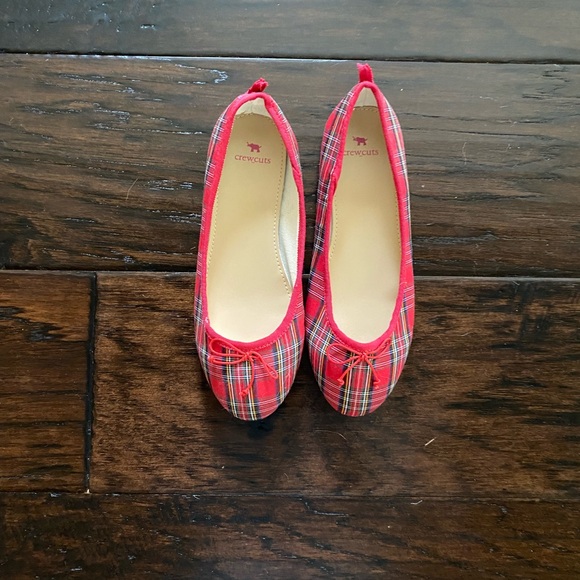 Crewcuts Other - Girls Crewcuts Red Tartan Plaid Flats